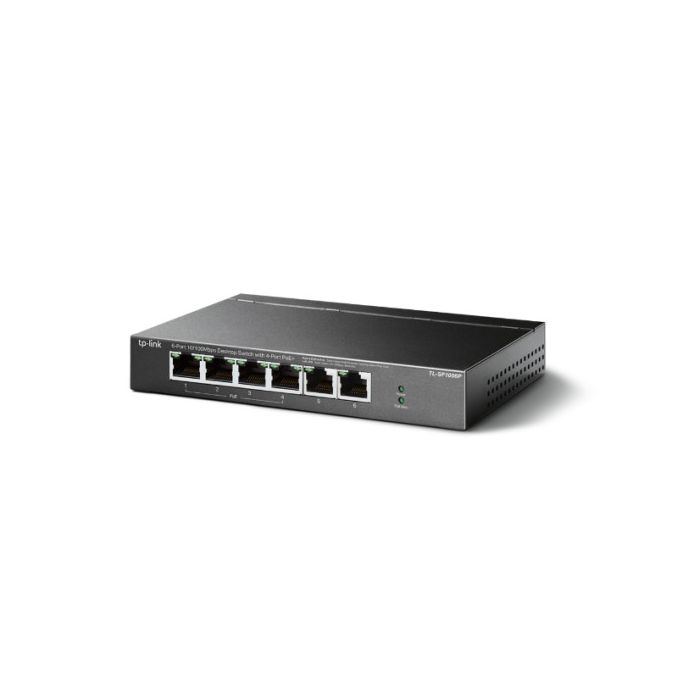 TP-Link TL-SF1006P switch No administrado Fast Ethernet (10/100) Energía sobre Ethernet (PoE) Negro 1