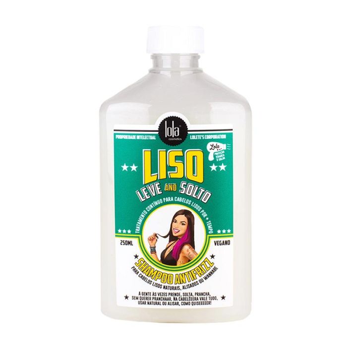 Liso, Leve E Solto - Shampoo Antifrizz 250 mL Lola Cosmetics