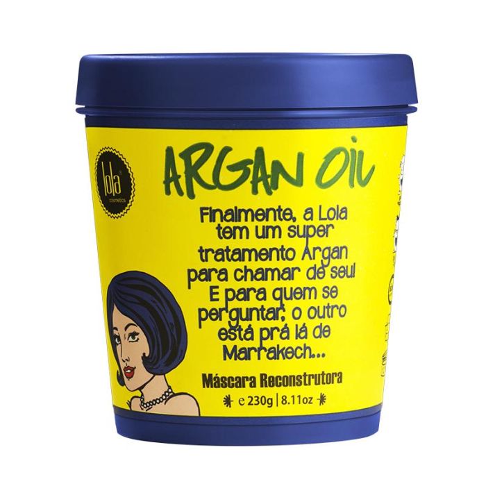 Argan Oil - Máscara Reconstrutora 230 gr Lola Cosmetics