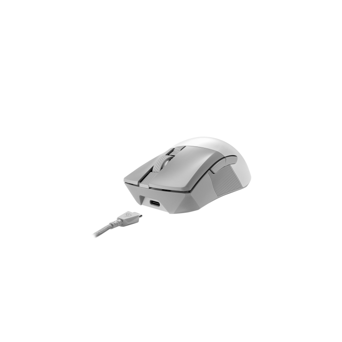ASUS ROG Gladius III Wireless Aimpoint White ratón mano derecha RF Wireless + Bluetooth + USB Type-A Óptico 36000 DPI 2