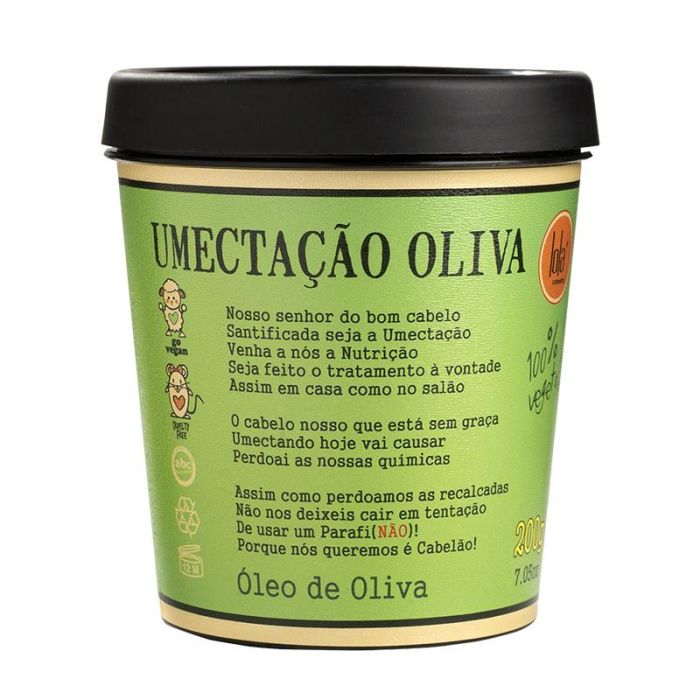 Umectação Oliva - Máscara 200 gr Lola Cosmetics