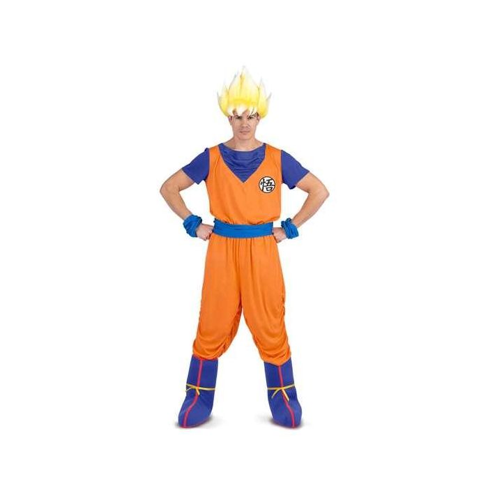 Disfraz goku l (camiseta, fajín, pantalón, cubrebotas, y brazaletes ) Disfraz goku l (camiseta, fajín, pantalón, cubrebotas, y brazaletes )