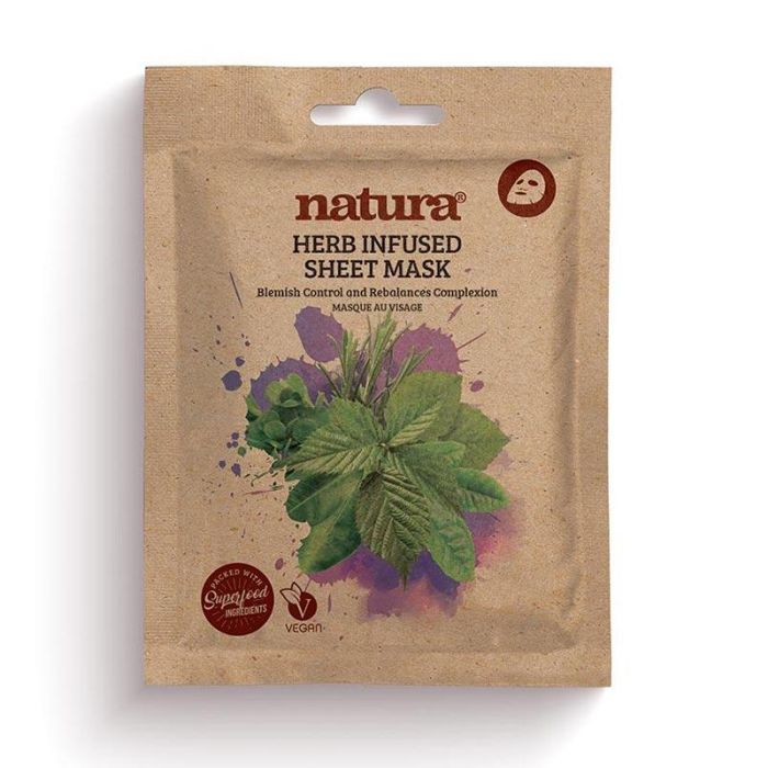 Natura Herb Infused Sheet Mask 22 mL Natura