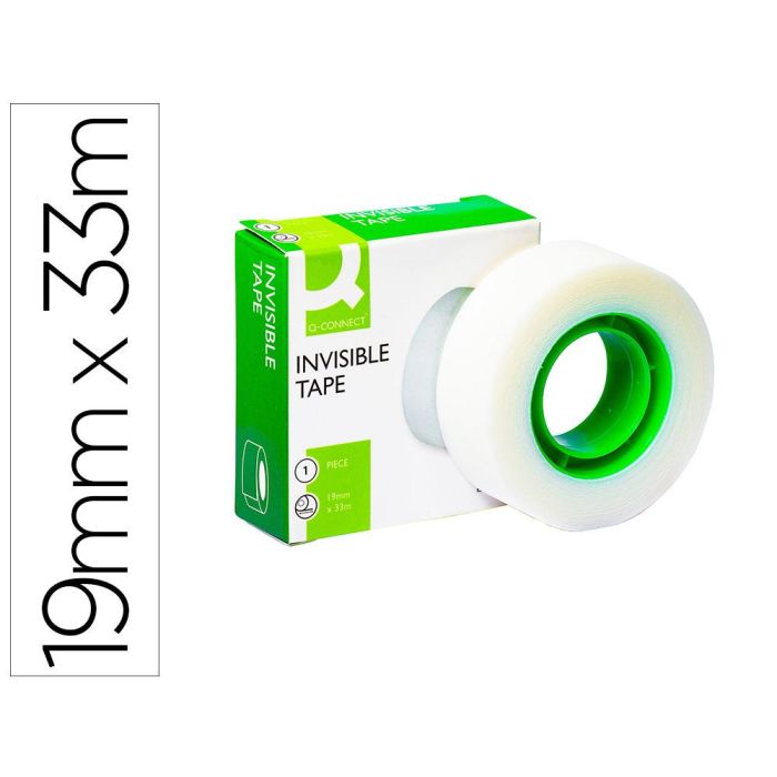 Cinta Adhesiva Q-Connect Invisible 33 Mt X 19 mm