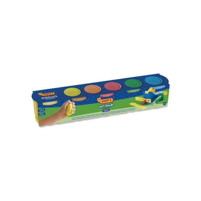 Plastilina Jovi Blandiver Soft Dough 110 Gr. Surtido Neon Caja De 5