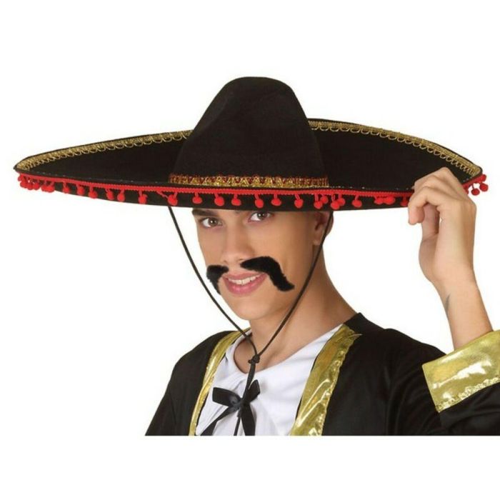 Sombrero Negro Mejicana Mexicano 1