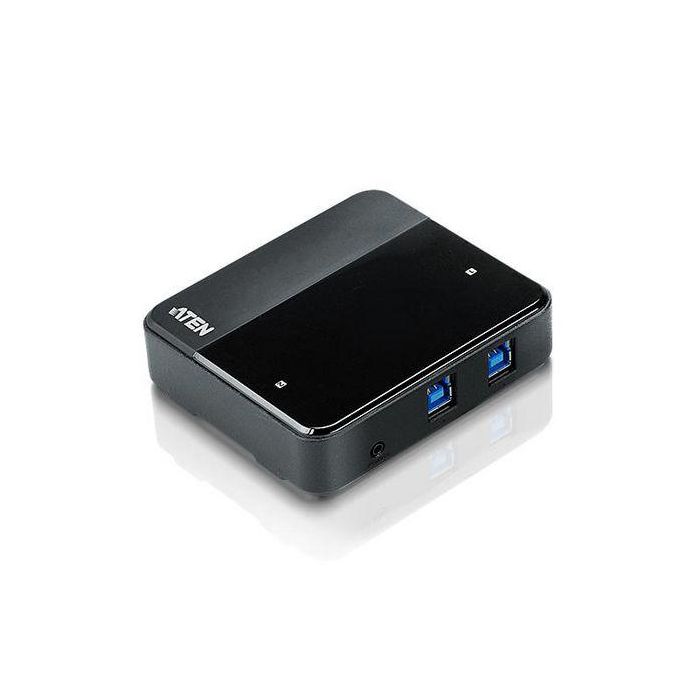 Aten Dispositivo de Compartir Periféricos USB 3.0 de 2 Puertos, 5Gbps, para 4 Dispositivos US234