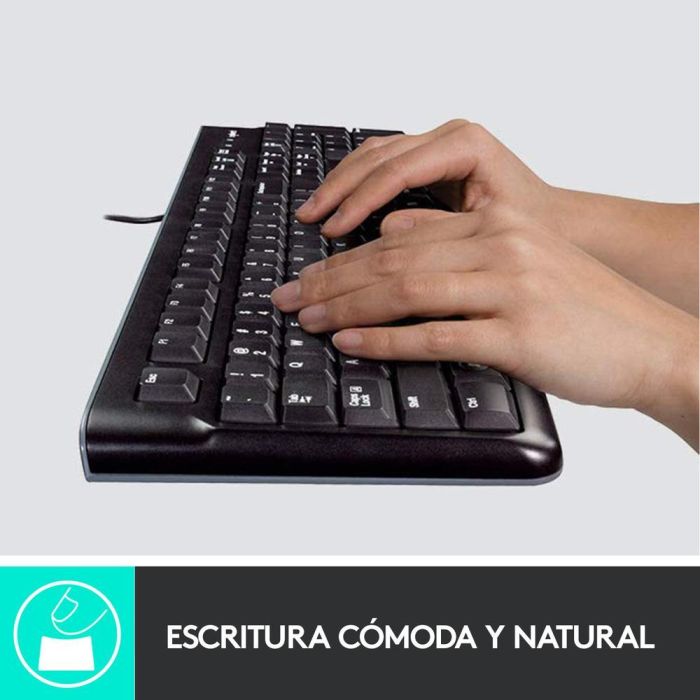 LOGITECH TECLADO + RATON MK120 optico usb 2.0 negro 1