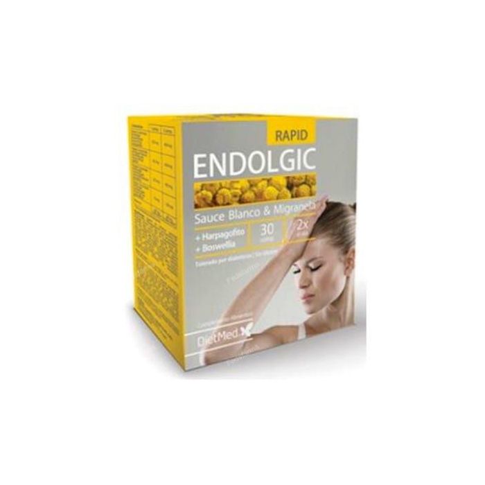 Dietmed Endolgic 30 Comp. Para Dolor de Cabeza con Sauce Blanco, Boswellia y Harpagofito