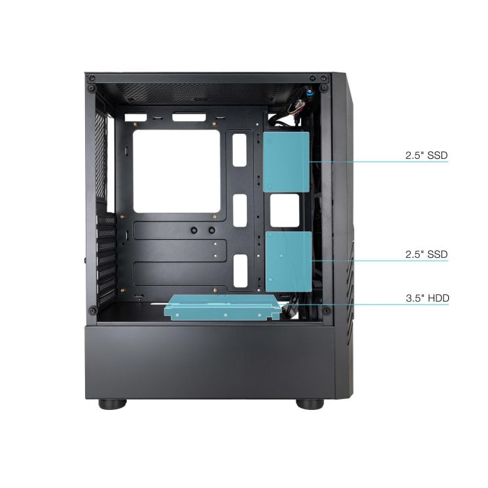 Tooq Caja Semitorre Gaming TQGCC102-B BIOHAZARD Negra con RGB, Soporte ATX/Micro-ATX/Mini-ITX, Ventana Cristal Templado 5 Tooq Caja Semitorre Gaming TQGCC102-B BIOHAZARD Negra con RGB, Soporte ATX/Micro-ATX/Mini-ITX, Ventana Cristal Templado 5