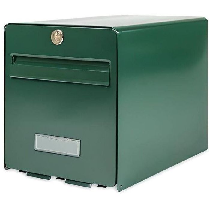 BURG WACHTER Buzón de favor en acero galvanizado - 1 puerta - Verde BURG WACHTER Buzón de favor en acero galvanizado - 1 puerta - Verde