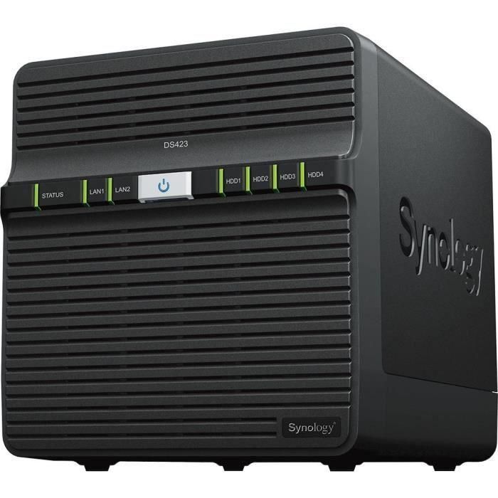 NAS Synology Diskstation DS423/ 4 Bahías 3.5"- 2.5"/ 2GB DDR4/ Formato Torre 1