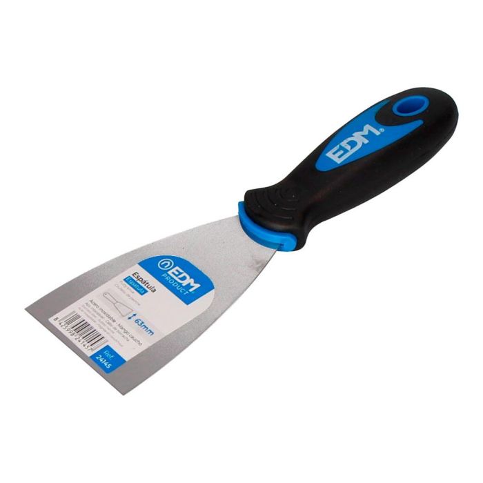 Edm Espátula Profesional 63mm Mango Caucho y Acero Inoxidable para Uso Profesional 0 Edm Espátula Profesional 63mm Mango Caucho y Acero Inoxidable para Uso Profesional 0