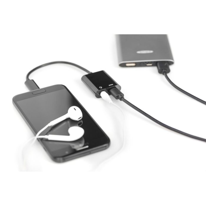 DIGITUS USB 3.1 Verteilerkabel Typ C-Klinke St/Bu/Bu 0.2m sw 1 DIGITUS USB 3.1 Verteilerkabel Typ C-Klinke St/Bu/Bu 0.2m sw 1