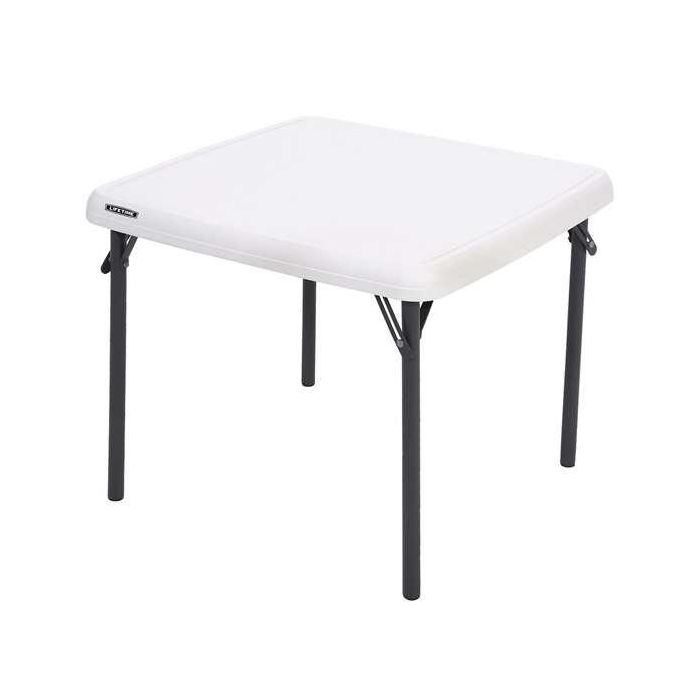 Mesa Infantil Lifetime Blanco Plegable 61 x 53,5 x 61 cm Acero Plástico