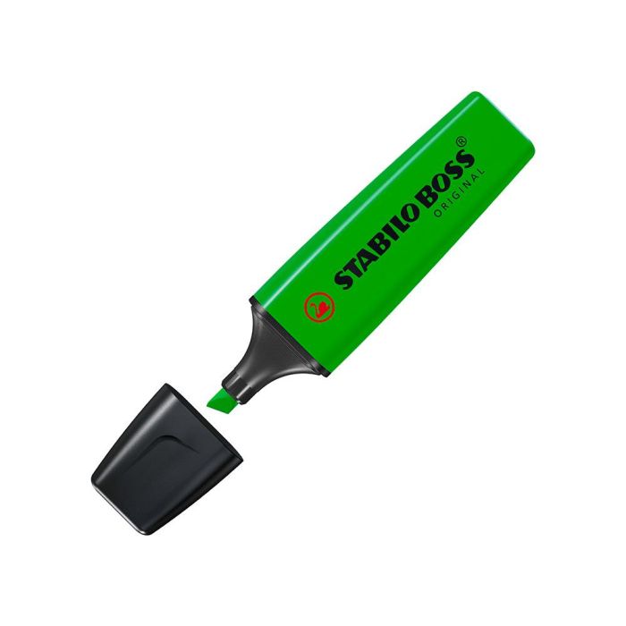 Rotulador Stabilo Boss Fluorescente 70 Verde 10 unidades 4