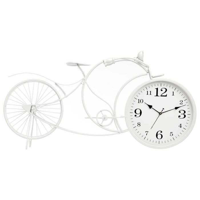 Reloj Forja Bicicleta Grande Blanco Giftdecor 95x50x12 cm 1 Reloj Forja Bicicleta Grande Blanco Giftdecor 95x50x12 cm 1