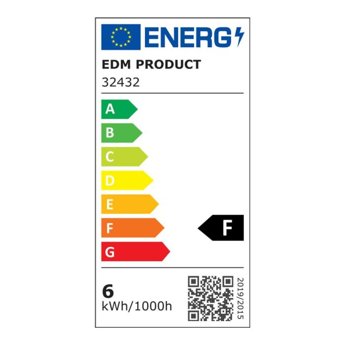 Lámpara de pared de led 6w 600lm 4.000k luz día 30x12,8x5,10cm edm 4