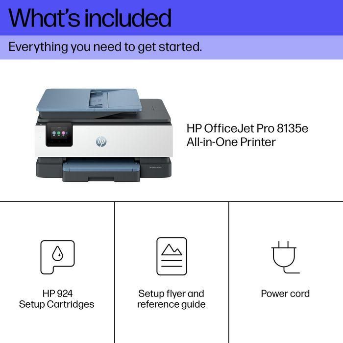 HP Impresora Multifunción OfficeJet Pro 8135e Color Wi-Fi con Fax 4