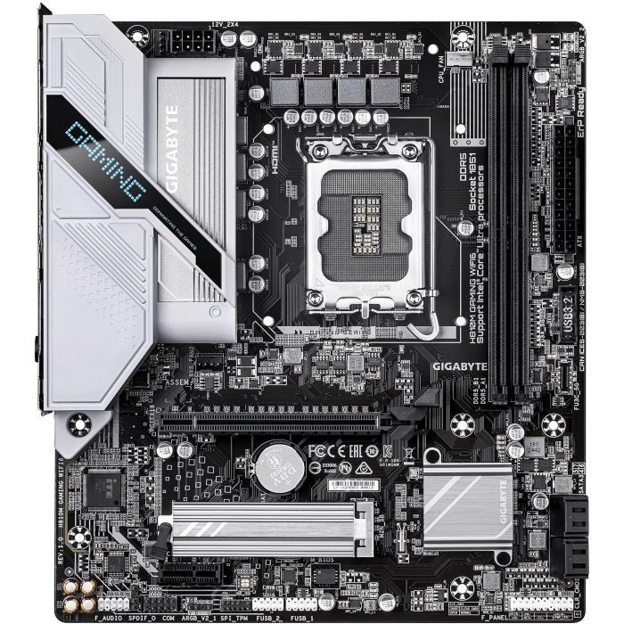 Gigabyte 9MH81MGMW-00-G10 Placa Base H810M GAMING para Intel LGA1851, Chipset H810, DDR5, Wi-Fi 6, Micro ATX 1 Gigabyte 9MH81MGMW-00-G10 Placa Base H810M GAMING para Intel LGA1851, Chipset H810, DDR5, Wi-Fi 6, Micro ATX 1