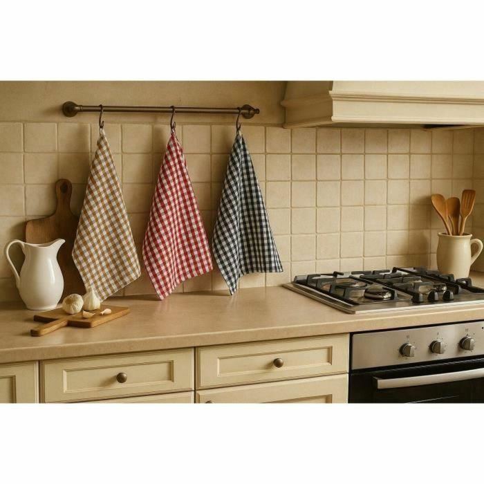 Home Linge Passion Paños de Cocina HF53570 - Juego de 6, 100% Algodón, 45 x 60 cm, Multicolor 1