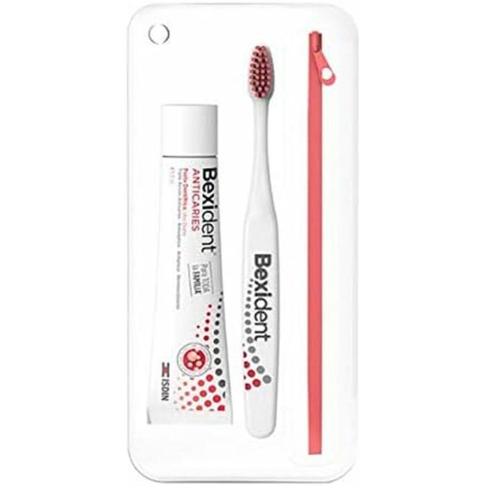 Isdin Bexident Anticaries Kit Viaje Lote 3 Piezas: Pasta Dental 25ml, Cepillo & Neceser. Protección Triple Acción Sin Alcohol. 1 Isdin Bexident Anticaries Kit Viaje Lote 3 Piezas: Pasta Dental 25ml, Cepillo & Neceser. Protección Triple Acción Sin Alcohol. 1