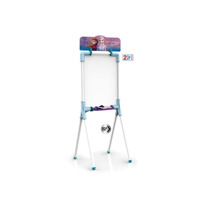 Pizarra Frozen II 2 en 1 magnetica y para tizas 37x32x98 cm Incluye 12 accesorios 3