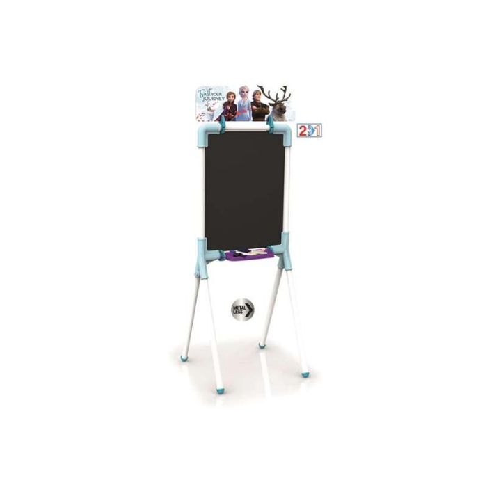 Pizarra Frozen II 2 en 1 magnetica y para tizas 37x32x98 cm Incluye 12 accesorios 5