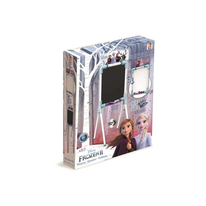 Pizarra Frozen II 2 en 1 magnetica y para tizas 37x32x98 cm Incluye 12 accesorios 6