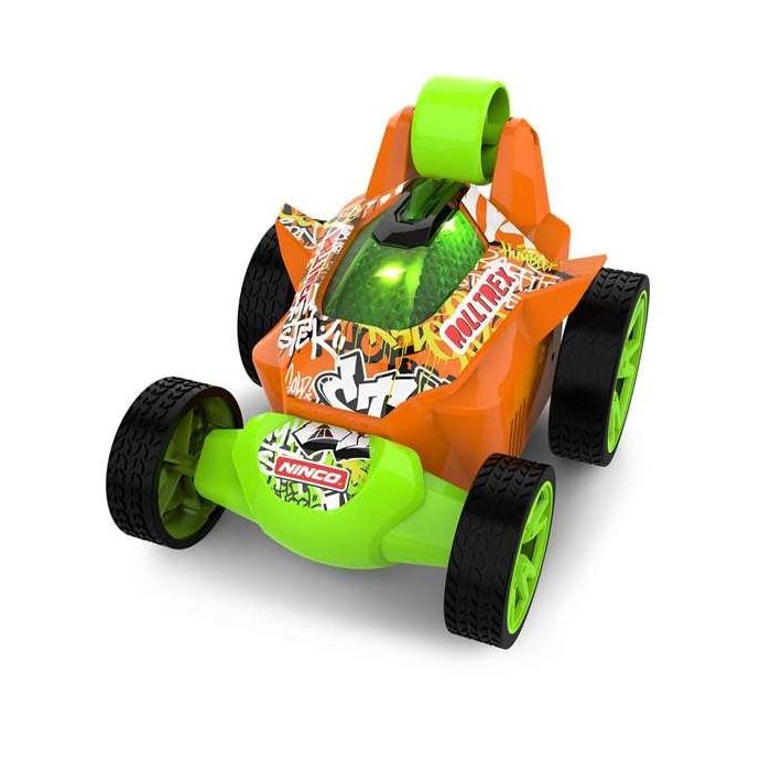 Coche radio control Rolltrex Orange acrobatico 360º con luces 2.4 Ghz 13x11x10 cm 2