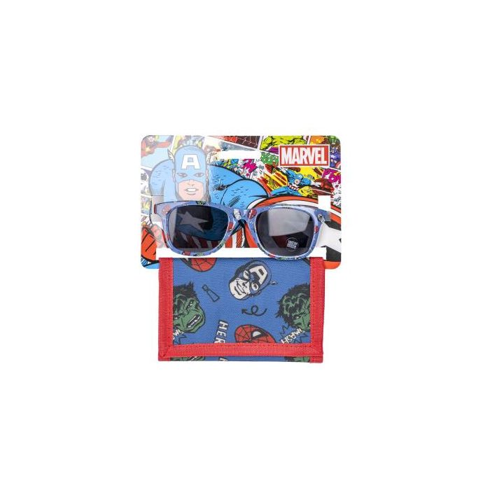 Gafas de sol y cartera infantil avengers 15.0 x 18.0 x 2.0 cm