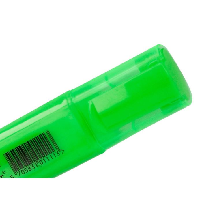 Rotulador Q-Connect Fluorescente Verde Punta Biselada 10 unidades 1