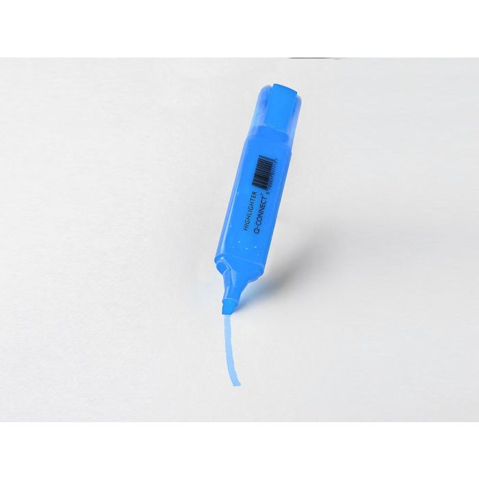 Rotulador Q-Connect Fluorescente Azul Punta Biselada 10 unidades 6