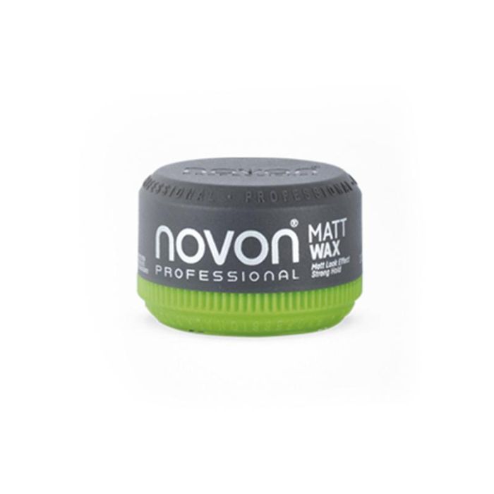 Novon Cera Mate Fijación Fuerte Nº7 Matt Wax 50ml – Crema para Peinado, No Deja Residuos, Fácil de Eliminar