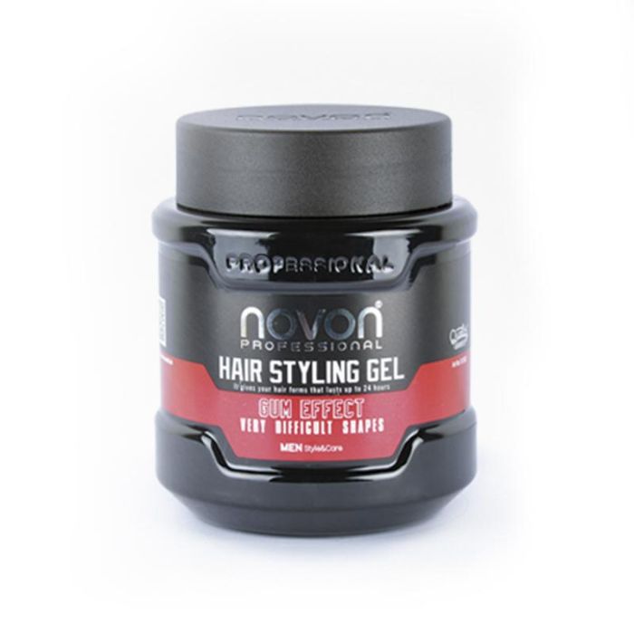 Novon Gel Efecto Gomoso para Peinar el Cabello, Fijación 24h, Sin Residuos, 700ml