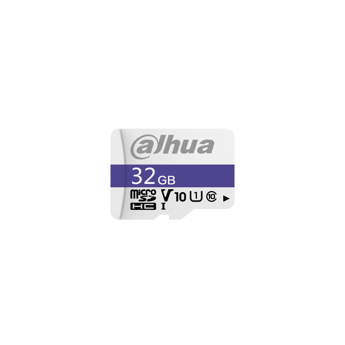 Dahua Microsd 32Gb Microsd Card, Read Speed Up To 95 Mb/S, Write Speed Up To 25 Mb/S, Speed Class C10, U1, V10, Tbw 20Tb (Dhi-Tf-C100/32Gb)