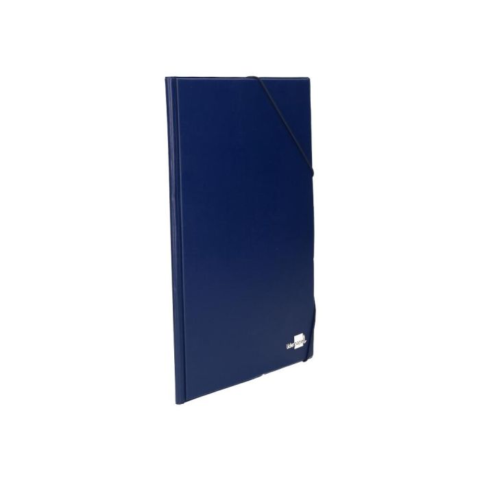 Carpeta Liderpapel Gomas Folio Sencilla Pvc Azul 3