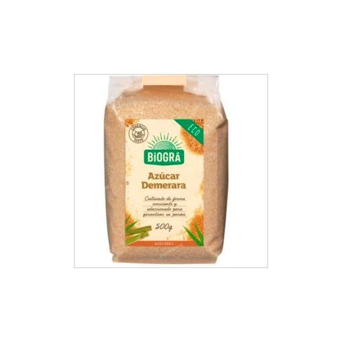 BIOGRA Azúcar Demerara Integral Comercio Justo 500g Ecológico