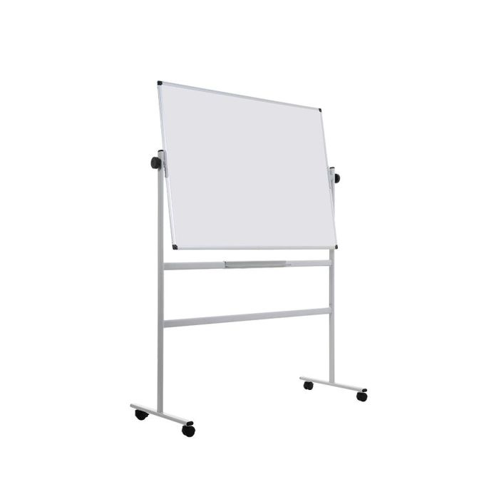 Pizarra Blanca Q-Connect Doble Cara Melamina Marco De Aluminio 120x90 cm Giratoria 5