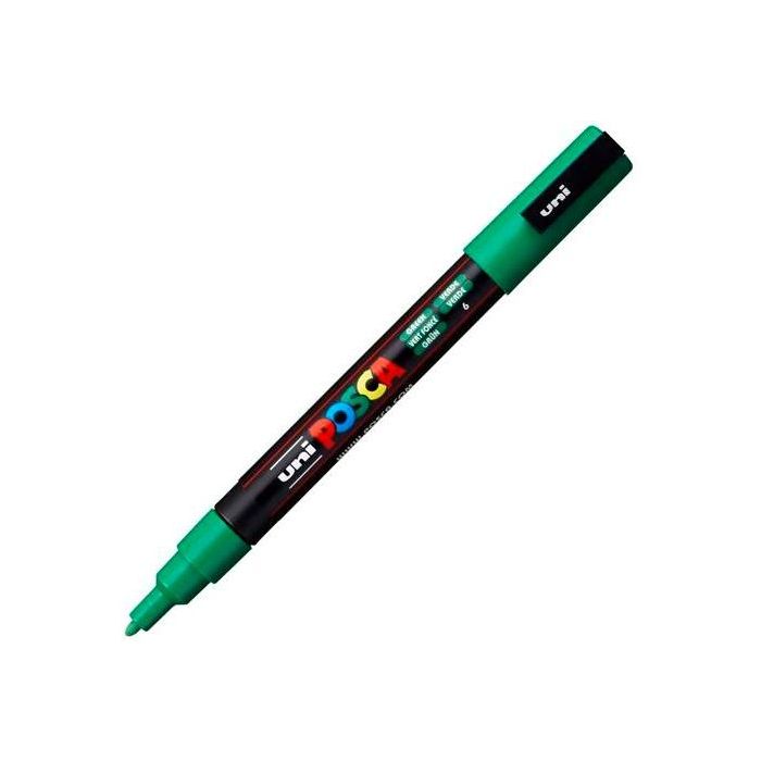 Posca Marcador Pc-3M Punta Cónica 0,9 - 1,3 mm Verde