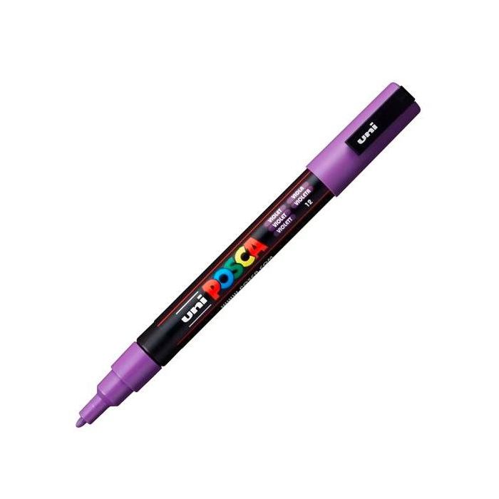 Posca Marcador Pc-3M Punta Cónica 0,9 - 1,3 mm Violeta