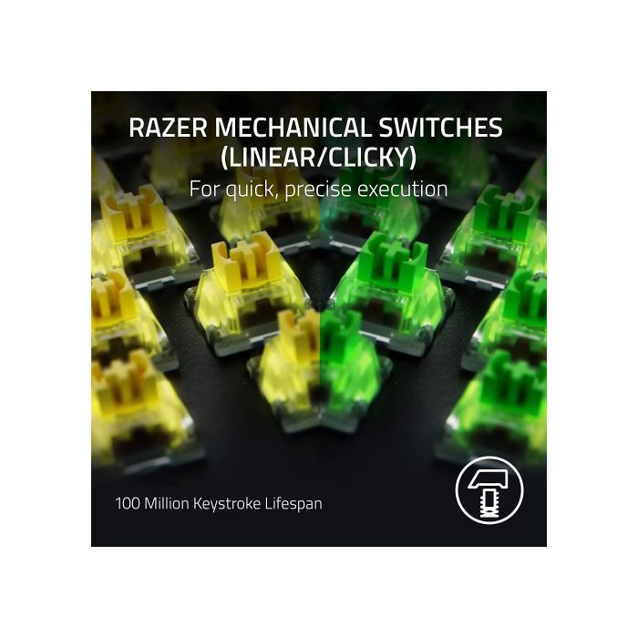 Teclado Razer Blackwidow V4 Pro Green Switch (Usa) (RZ03-04680100-R3M1)