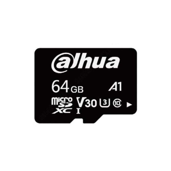 Dahua Microsd 64Gb, Entry Level Video Surveillance Microsd Card, Read Speed Up To 100 Mb/S, Write Speed Up To 40 Mb/S, Speed Class C10, U3, V30, A1 (Dhi-Tf-L100-64Gb)
