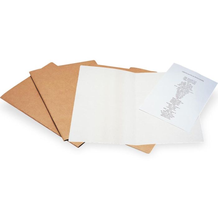 Subcarpeta Liderpapel Din A4 Kraft Interior Blanco 240 gr-M2 50 unidades 3