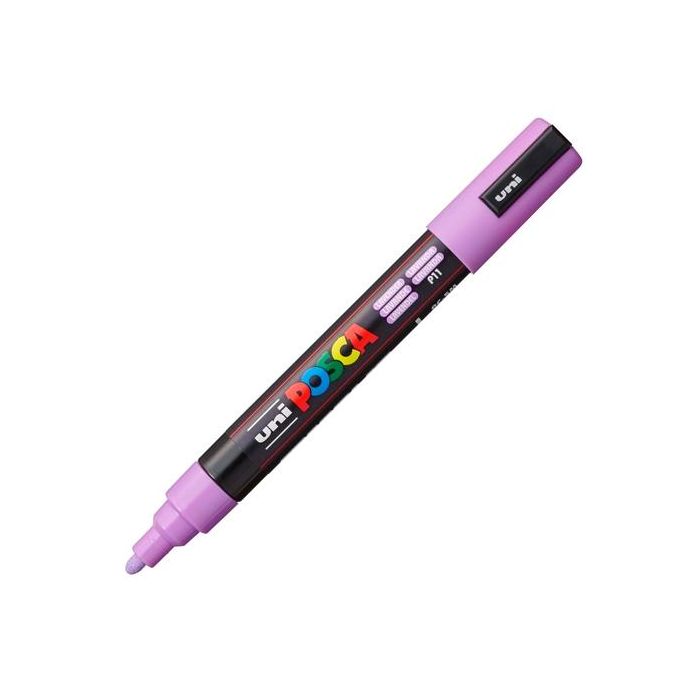 Posca Marcador Pc-5M No Permanente Punta Forma De Bala 1,8 - 2,5 mm Lavanda