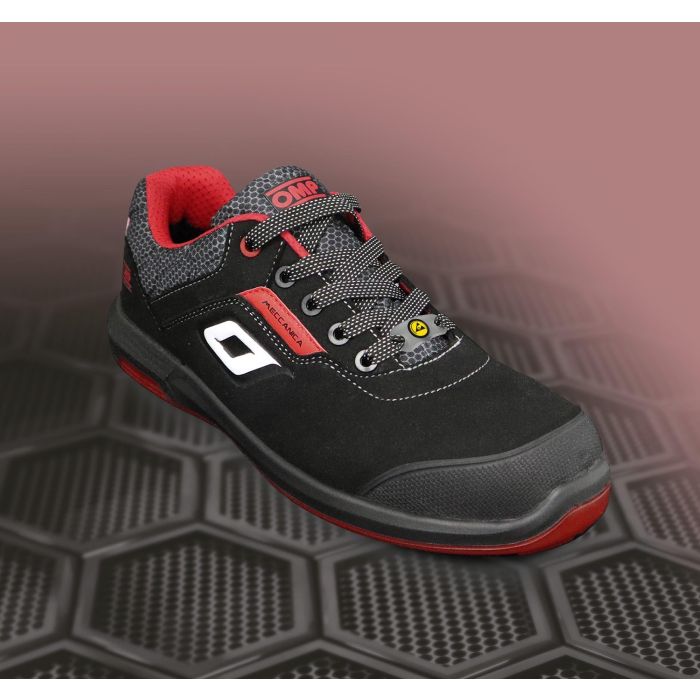 Zapatillas De Trabajo Seguridad S3 Pro Urban Talla 37 Negro-Rojo Omp Meccanica OMPS90023716 1