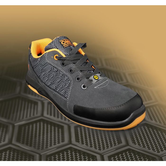 Zapatillas De Trabajo Seguridad S1P Pro Sport Talla 37 gris-Naranja Omp Meccanica OMPS90013720 1