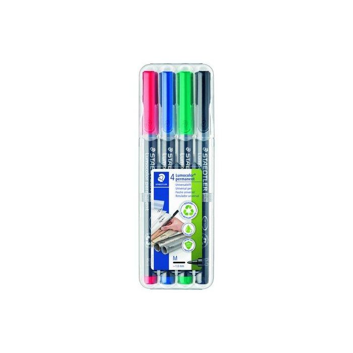 Rotulador Permanente Staedtler 317 Lumocolor (M) Bolsa De 4