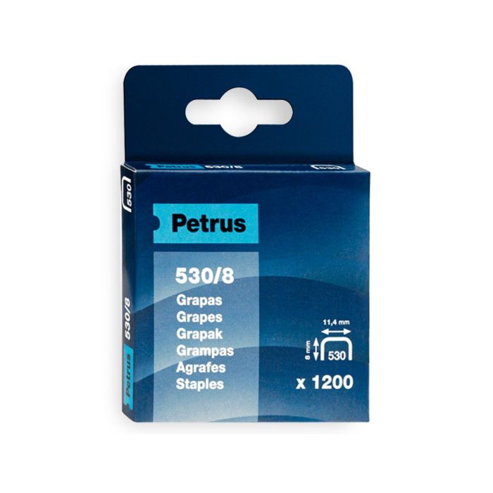 Grapas Petrus Nº 530-8 Caja De 1200 Unidades 1