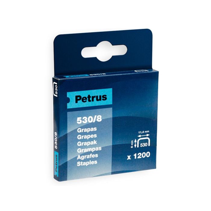 Grapas Petrus Nº 530-8 Caja De 1200 Unidades 2